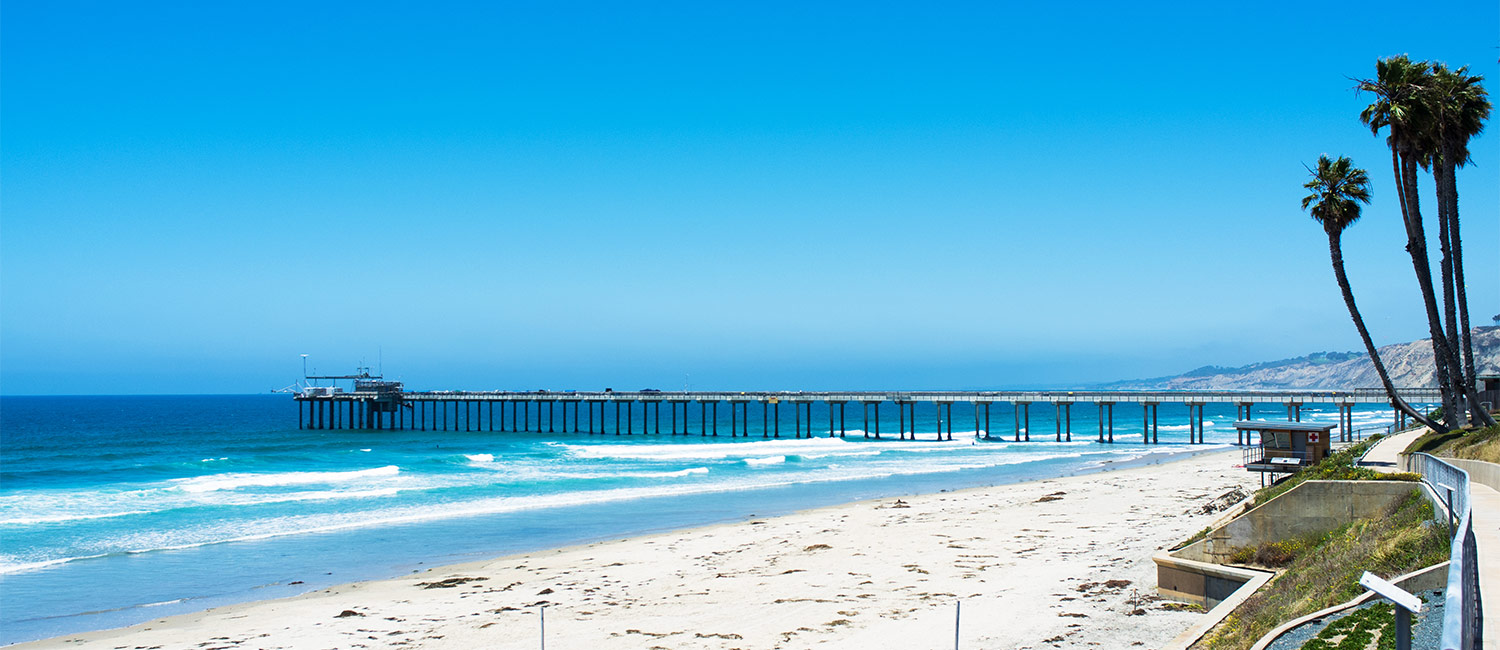 Enjoy Miles of pristine San Diego coastline